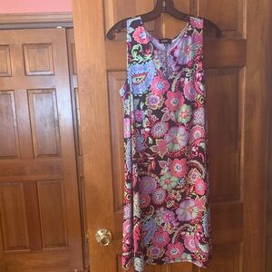 MSK Multicolor Floral Midi Dress